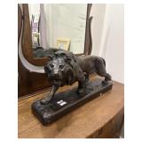 Chalk lion figure