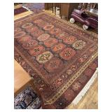 Orange, yellow and black Rug