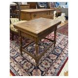 Carved wood table