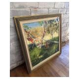 Elizabeth Bygler fox scene oil on canvas