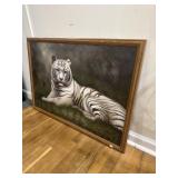 Bar Ben Vakil white tiger oil on canvas