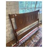 MCM double size headboard and footboard