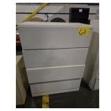 Brand Unknown 4-Drawer Filing Cabinet - Beige