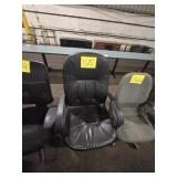 Office Chair - Black Leather Executive Style