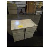 Office Desk with Drawers - Compact Workstation