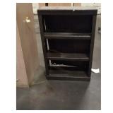 Dark Brown 3-Tier Bookshelf - Compact Storage...