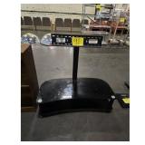Black Glass TV Stand with Mount - Modern Media...