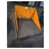 Heavy Duty Orange Metal Hopper - Forklift...