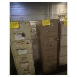 Vintage 4-Drawer Metal Filing Cabinet