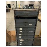 Industrial Metal Parts Storage Cabinet with 10...