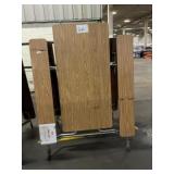 Mobile Folding Cafeteria Table with Attached...