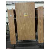 Mobile Folding Cafeteria Table with Attached...