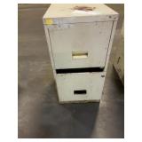 Two-Drawer Metal Filing Cabinet - Off-White
