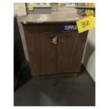Wood Laminate Two-Door Storage Cabinet with...