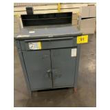 Industrial Steel Shop Desk with Locking Drawer...