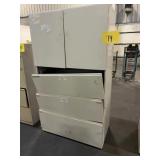 Tall Metal Office Storage Cabinet with Dual...