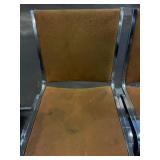 Vintage Mid-Century Modern Chrome and Mustard...