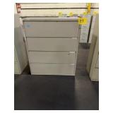 Four Drawer Lateral Filing Cabinet Light Grey