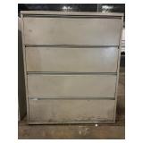 4-Drawer Metal Lateral Filing Cabinet - Beige