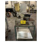 Industrial Testing Station on Metal Cart Lot 126