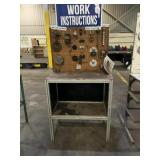 Industrial Workstation with Pegboard Display...