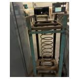 Industrial Spring-Loaded Material Handling Cart