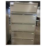 Vintage Metal Executive Desk with Dual Pedestal...