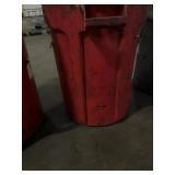 Heavy Duty Industrial Red Trash Can Waste Bin