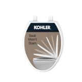 KOHLER 20110-0 Brevia, Slow Close Toilet Seat,...