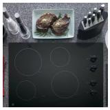 GE 30 Inch 4 Burner Radiant Electric Cooktop in...