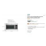 GE 1.7 cu. ft. Over the Range Microwave in...