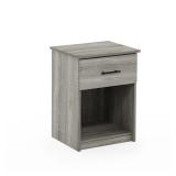 Furinno Tidur Nightstand, French Oak Grey