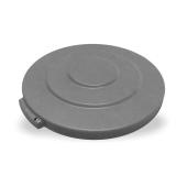 Winco 44 Gallon Gray Heavy-Duty Trash Can Lid