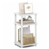 Furinno Turn-N-Tube 3-Tier Toolless Side Table,...