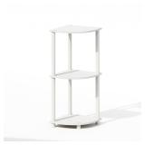 Furinno Turn-N-Tube Corner Shelf, 3-Tier Corner...