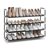 SONGMICS 4-Tier Shoe Rack, Shoe Storage for...