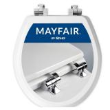 Mayfair Bennett Toilet Seat with Chrome Hinges,...