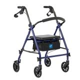 Medline Rollator Walker with Seat, Steel...