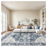 AMADA HOMEFURNISHING 8x10 Washable Area Rug,...