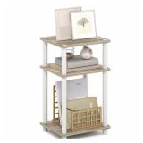 Furinno Turn-N-Tube 3-Tier Toolless Side Table,...