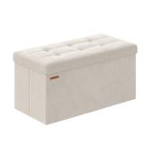 SONGMICS Storage Ottoman Bench, 43.3 Inches...