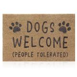 AAZZKANG Dog Doormat Funny Paw Mat Large...