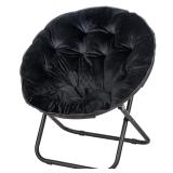 VECELO Saucer Chair for Adults, Folding Moon...
