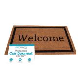BIRDROCK HOME Heavy Duty Natural Coir Welcome...