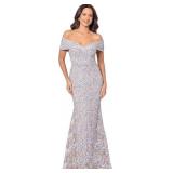 Xscape Women's Off The Shoulder Sequin & Lace...