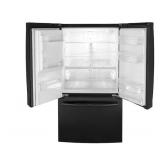 GE 25.6 cu. ft. French Door Refrigerator in Black