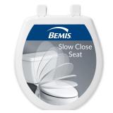 Bemis Slow Close Round Toilet Seat, Easy Clean...