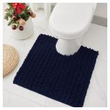 Ruggnovea Chenille 24x24 Toilet Rug U-Shaped...