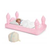 FUNBOY Kids Pink Castle Inflatable Travel Air...