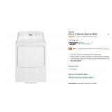 GE 6.2 cu. ft. Electric Dryer in White